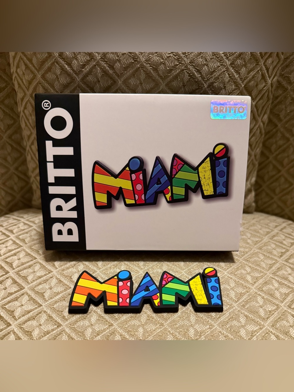 Romero Britto Miami Magnet New In Box from Miami Gallery Art